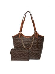 Aldo Torebka Ybelihar 13933698 Brązowy. Brązowe shopper bag Aldo, bez wzorów, ze skóry, bez dodatków. Za 249.99 zł.
