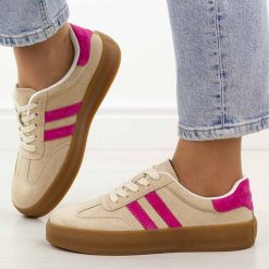 Beżowe skórzane półbuty damskie Filippo Dp6764/25. Brązowe półbuty wsuwane Filippo, na jesień, bez wzorów, z jeansu, eleganckie, bez obcasa, na płaskiej podeszwie. Za 219.00 zł.