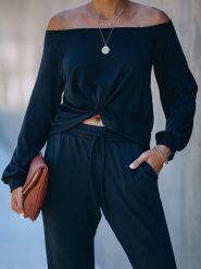 LA Angels 2-częściowy zestaw w kolorze czarnym rozmiar: L. Czarne spodnie materiałowe LA Angels, bez wzorów, z materiału. Za 130.99 zł.