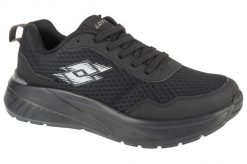 Buty sportowe ultra lekkie Lotto DYNATIV. Czarne buty treningowe Lotto, bez wzorów, z materiału, przed kostkę, bez zapięcia, trekkingowe. Za 127.00 zł.