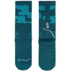 Skarpetki Buff MERINO MW CREW SOCKS MWC2 TEAL. Niebieskie skarpetki Buff, bez wzorów, z elastanu. Za 139.90 zł.