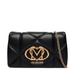 Torebka LOVE MOSCHINO. Czarne kopertówki Love Moschino, bez wzorów, wizytowe, bez dodatków. Za 789.99 zł.