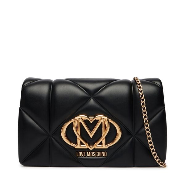 Torebka LOVE MOSCHINO. Czarne kopertówki Love Moschino, bez wzorów, wizytowe, bez dodatków. Za 636.99 zł.