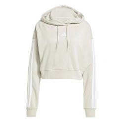 Bluza Adidas Sport W 3S Ft Cro Hd Damskie. Szare bluzy z kapturem adidas, m, bez wzorów, z bawełny, z kapturem, do biegania. Za 335.99 zł.