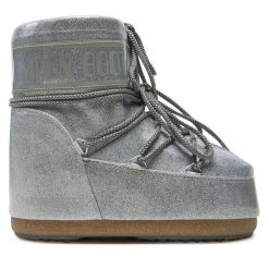 Śniegowce Moon Boot. Szare śniegowce Moon Boot, bez wzorów, bez zapięcia. Za 1,249.00 zł.