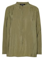 Ilse Jacobsen Bluzka w kolorze khaki rozmiar: 38. Brązowe bluzki Ilse Jacobsen, bez wzorów, bez kołnierzyka, bez ramiączek. Za 130.99 zł.