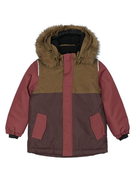 Mikk-line Parka w kolorze fioletowo-czerwonym rozmiar: 110. Czerwone płaszcze mikk-line, m, bez wzorów, bez kaptura. Za 260.99 zł.