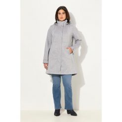 Damskie Kurtka softshell HYPRAR wodoodporna dwukierunkowy zamek odpinany kaptur. Szare kurtki przejściowe sportowe Ulla Popken, plus size, bez wzorów, z materiału, bez kaptura, trekkingowe. Za 633.99 zł.