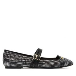 Baleriny Liu Jo. Czarne baleriny Liu Jo, bez wzorów, bez obcasa, bez zapięcia. Za 339.99 zł.