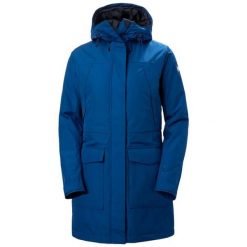 Parka damska Helly Hansen Frida Ins. Niebieskie płaszcze Helly Hansen, na zimę, m, bez wzorów, z poliesteru, eleganckie, bez kaptura. Za 617.70 zł.