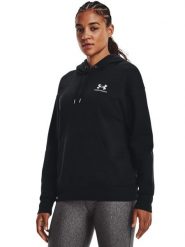 Under Armour Bluza Essential 1373033 Czarny Relaxed Fit. Czarne bluzy Under Armour, xs, bez wzorów, z bawełny, bez kaptura. Za 179.99 zł.