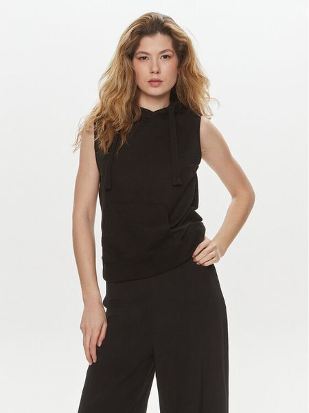 Brave Soul Bluza LSS-605FALLONBLK Czarny Straight Fit. Czarne bluzy Brave Soul, l, bez wzorów, z bawełny, bez ramiączek, bez kaptura. Za 79.99 zł.