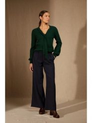 Perfect Cashmere Kaszmirowy sweter "Noty" w kolorze ciemnozielonym rozmiar: XL. Zielone swetry Perfect Cashmere, xl, bez wzorów, z kaszmiru, bez ramiączek. Za 413.99 zł.