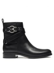 MICHAEL Michael Kors Botki Rory Flat Bootie 40F2ROFE8L Czarny. Czarne botki MICHAEL Michael Kors, bez wzorów, ze skóry, bez obcasa, na płaskiej podeszwie, bez zapięcia. Za 1,409.00 zł.