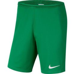 Spodenki dla dzieci Nike Dry Park III NB K zielone BV6865 302. Zielone szorty Nike, bez wzorów, sportowe. Za 59.00 zł.