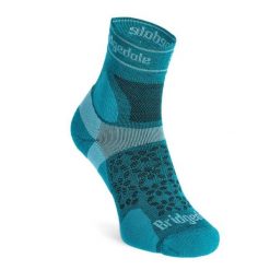 Damskie skarpety Trail Run Bridgedale Ultralight T2 Merino. Zielone skarpetki Bridgedale, bez wzorów. Za 93.26 zł.