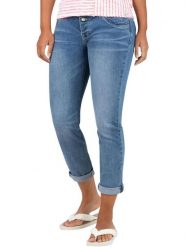 Timezone Dżinsy "Nali" - Slim fit - w kolorze niebieskim rozmiar: W28. Niebieskie jeansy Timezone, z aplikacjami, ze skóry. Za 141.95 zł.