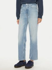 Tommy Jeans Jeansy Layla DW0DW19581 Niebieski Straight Fit. Niebieskie jeansy Tommy Jeans, bez wzorów, z bawełny. Za 259.99 zł.