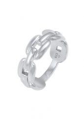 Elli Ladies Links Oval Chain Look Trend Blogger w 925 Sterling Silver Pierścionki 1 ct Damski. Szare pierścionki Elli, srebrne. Za 413.99 zł.