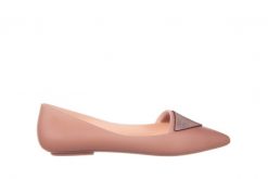 Baleriny Melissa Pointy IV AD Pink 010349, Róż, Guma. Czerwone baleriny Melissa, z aplikacjami, z gumy, bez obcasa, bez zapięcia. W wyprzedaży za 199.00 zł.