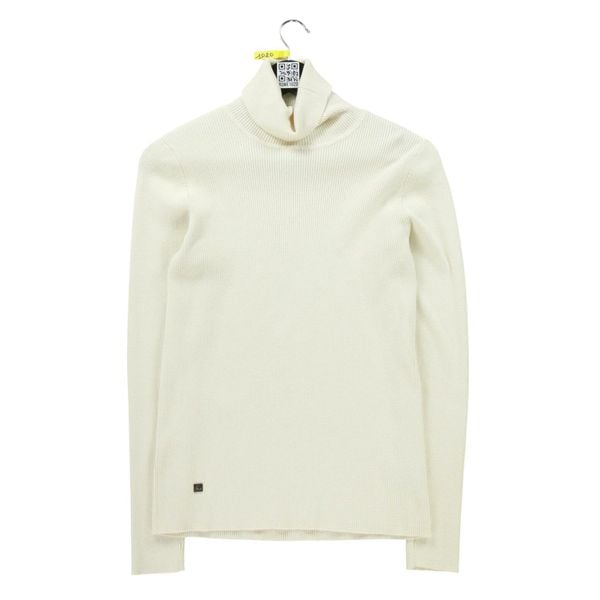 Damski biały sweter z golfem. Białe swetry Ralph Lauren, l, bez wzorów, eleganckie, bez ramiączek. Za 102.20 zł.