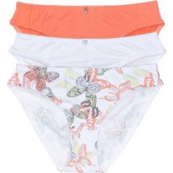 Figi (3 pary) bonprix z nadrukiem + biel wełny + łososiowy jasnoróżowy. Figi marki bonprix. Za 53.97 zł.