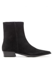 Vagabond Shoemakers Botki Nella 5416-040-20 Czarny. Czarne botki Vagabond Shoemakers, bez wzorów, ze skóry, bez obcasa, na płaskiej podeszwie, bez zapięcia. Za 689.99 zł.