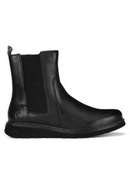 Remonte Botki D3970-01 Czarny. Czarne botki Remonte, bez wzorów, bez obcasa, na płaskiej podeszwie, bez zapięcia. Za 375.00 zł.