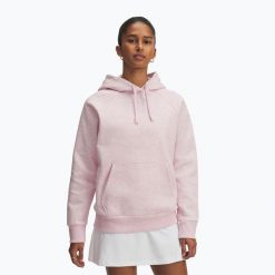 Bluza Under Armour Rival Fleece Hoodie. Czerwone bluzy Under Armour, bez wzorów, sportowe, bez ramiączek, bez kaptura. Za 199.99 zł.