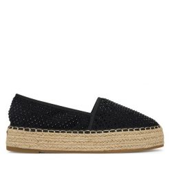 Espadryle DeeZee. Czarne espadryle DeeZee, bez wzorów, bez obcasa. Za 119.99 zł.