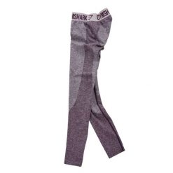Legginsy damskie suchego fitnessu yoga fioletowe. Fioletowe legginsy Gymshark, bez wzorów, z materiału, eleganckie. Za 76.64 zł.