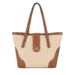 Torebka Beverly Hills Polo Club. Brązowe shopper bag Beverly Hills Polo Club, bez wzorów, bez dodatków. Za 219.99 zł.