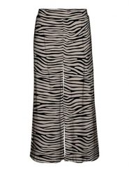 Vero Moda Spodnie w kolorze czarno-beżowym rozmiar: M. Czarne spodnie materiałowe Vero Moda, bez wzorów, z materiału, klasyczne, z podwyższonym stanem. Za 101.47 zł.