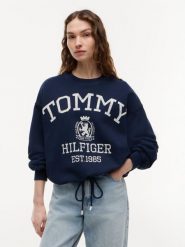 Tommy Hilfiger Bluza Kobiety Bawełna niebieski, XL. Niebieskie bluzy Tommy Hilfiger, xl, bez wzorów, z bawełny, bez ramiączek, bez kaptura. Za 649.95 zł.