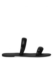 Nine West Klapki WFA2735-1 Czarny. Czarne klapki Nine West, bez wzorów, z materiału, bez obcasa, bez zapięcia. Za 149.99 zł.