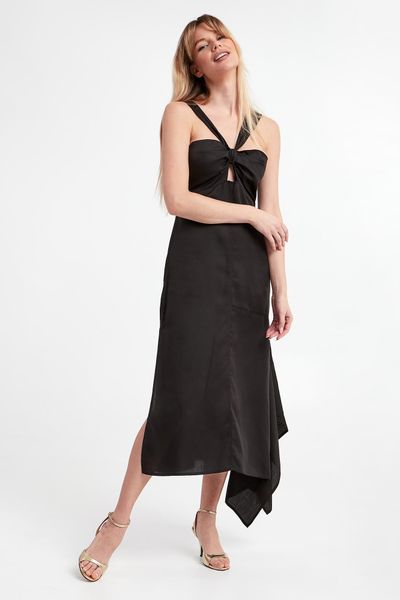 Sukienka TWINSET ACTITUDE. Sukienki Twinset Milano, m, bez wzorów, bez kołnierzyka, bez ramiączek. W wyprzedaży za 476.47 zł.