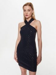 MICHAEL Michael Kors Sukienka koktajlowa MS381MI5EU Granatowy Bodycon Fit. Niebieskie sukienki MICHAEL Michael Kors, xs, bez wzorów, z wiskozy, wizytowe, bez kołnierzyka, bez ramiączek, bodycon. Za 1,259.00 zł.