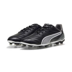 Buty Piłkarskie Puma King Pro Fg/Ag Dorosłych. Czarne buty treningowe Puma, bez wzorów, bez zapięcia, do piłki nożnej. Za 399.99 zł.