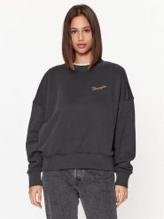 Wrangler Bluza 112343708 Czarny Relaxed Fit. Czarne bluzy Wrangler, m, bez wzorów, z bawełny, bez ramiączek, bez kaptura. Za 189.99 zł.