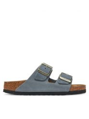 Birkenstock Klapki Arizona 1029253 Szary. Szare klapki Birkenstock, bez wzorów, ze skóry, bez obcasa, bez zapięcia. Za 429.99 zł.