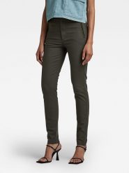 G-Star Spodnie chino w kolorze zielonym rozmiar: W29/L30. Zielone chinosy G-Star, bez wzorów, retro, z podwyższonym stanem. Za 193.70 zł.