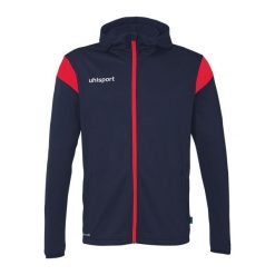 Bluza dresowa z kapturem Uhlsport Squad 27. Czerwone bluzy Uhlsport, l, bez wzorów, z dresówki, eleganckie, bez ramiączek, z kapturem. Za 212.65 zł.
