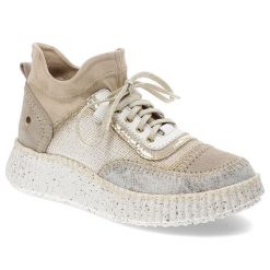 Beżowe Sneakersy Maciejka Eleganckie Sportowe Obuwie Damskie. Brązowe buty sportowe lifestyle Maciejka, na wiosnę, bez wzorów, ze skóry, bez zapięcia. Za 399.00 zł.
