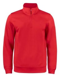 Clique Basic Active Half Zip Junior - Kardigan z półzamkiem z poliestru. Czerwone swetry CLIQUE, bez wzorów, bez ramiączek. Za 145.99 zł.