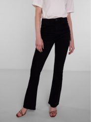 Pieces Jeansy 17111068 Czarny Flared Fit. Czarne jeansy Pieces, xs, bez wzorów, z bawełny. Za 69.99 zł.