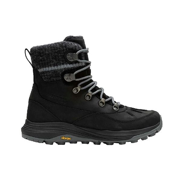 Buty trekkingowe damskie Merrell Siren 4 Thermo Mid Zip Wp. Czarne buty trekkingowe Merrell, z materiału, za kostkę, bez zapięcia. Za 799.99 zł.