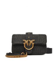 PINKO Torebka Love One Mini Slouchy Fl PE 25 PLTT 104340 A2CF Czarny. Czarne torebki klasyczne Pinko, bez wzorów, z tworzywa sztucznego, bez dodatków. Za 739.99 zł.