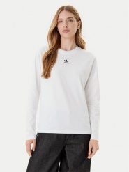 Adidas Bluzka Essentials JW7454 Biały Regular Fit. Białe bluzki adidas, s, bez wzorów, z bawełny, bez kołnierzyka, bez ramiączek. Za 159.99 zł.