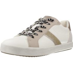 Buty GEOX D BLOMIEE Beżowy. Brązowe trekkingi Geox, bez wzorów, ze skóry, bez zapięcia, trekkingowe. Za 241.99 zł.