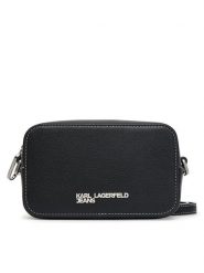 Karl Lagerfeld Jeans Torebka A3W30012 Czarny. Czarne listonoszki Karl Lagerfeld Jeans, bez wzorów, z jeansu, bez dodatków. Za 389.99 zł.